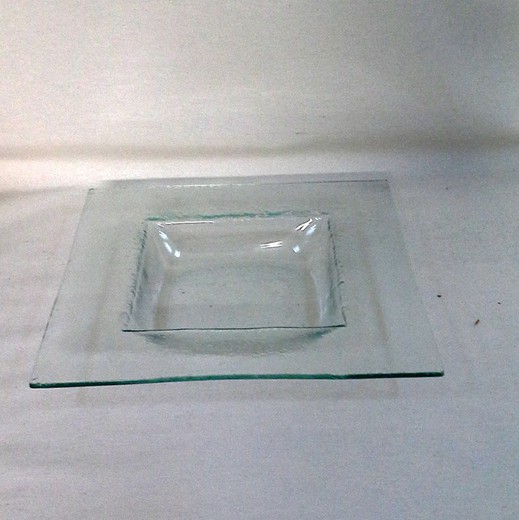 Bases de vidro quadradas