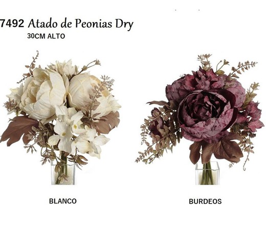 Bouquet de pivoines artificielles