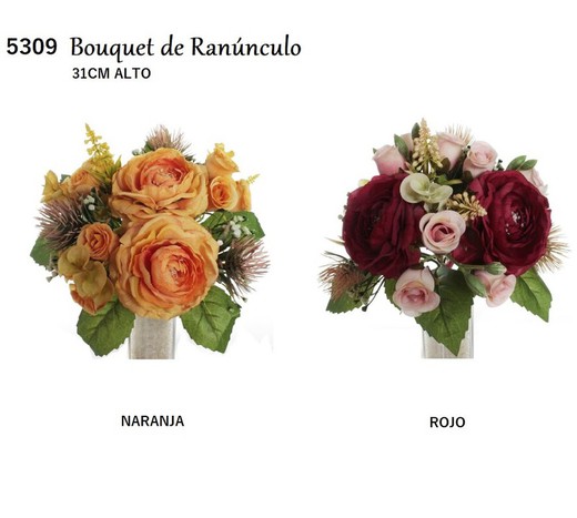 Bouquet de renoncules artificielles