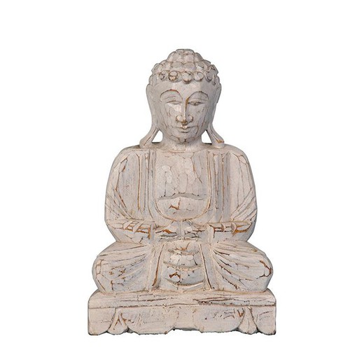 Buddha Sit 20x30cm Blanc