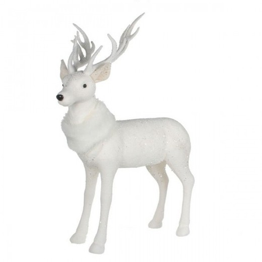 Cerf décoratif blanc