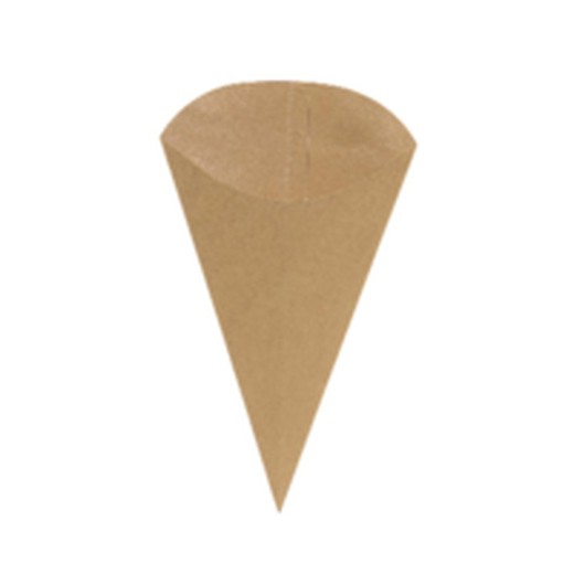 Cones de papel Kraft para pétalas 50 unidades.