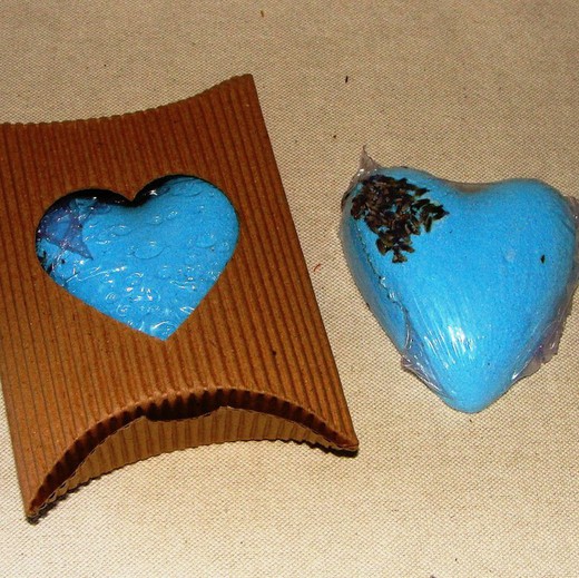Corazón Burbujas.(Azul)