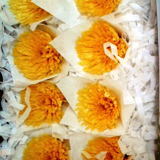 Crisantemo Sharp Preservado Caja 8 uds.