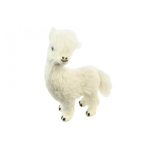 NATAL DECO WHITE LLAMA FIGURA 13 X 6 X H20 CM.