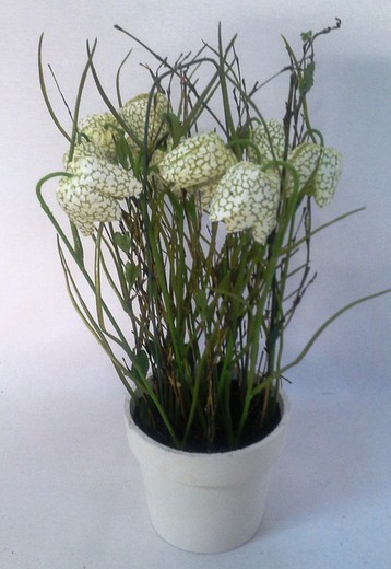 Vaso de flor artificial de campânula artificial