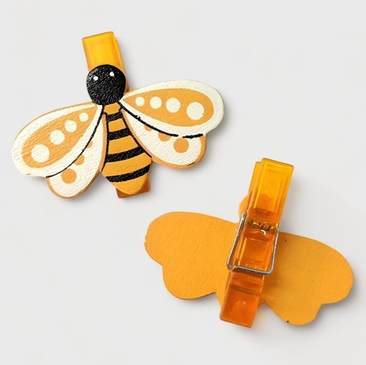 Abeilles avec pinces Sachet 8 unités