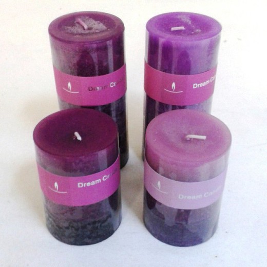 Pack 4 velas decorativas