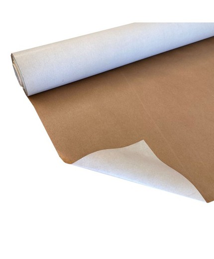 PAPEL KRAFT CREMA CON CERA VEGETAL (100% ECO) 70cm. X 50mts.