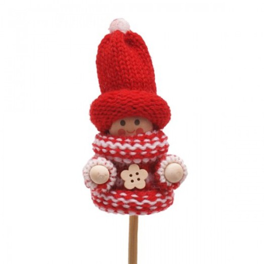 Pick Doll Jersey Chapeau Blanc Rouge 6,5X50Cm (10U)