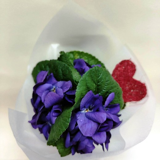 Bouquet de violettes de la Saint-Valentin