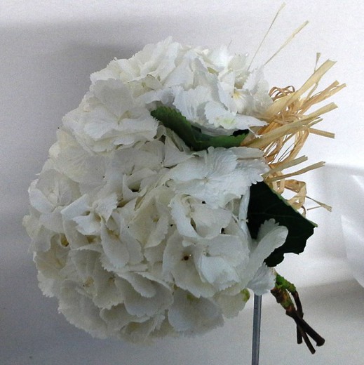 Bouquet de noiva de hortênsia branca