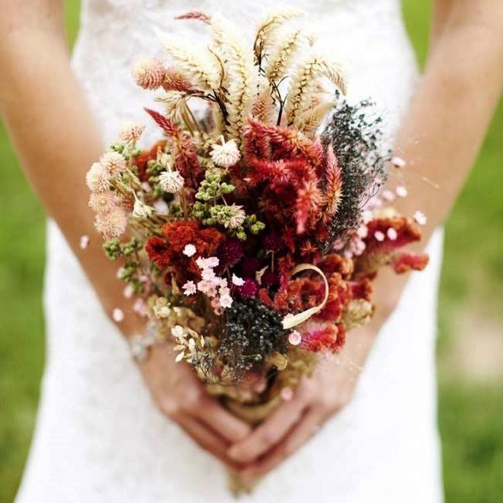 Flores secas, rústicas e naturalmente bonitas para noivas comprometidas com  o planeta. — Flores Frescas Online