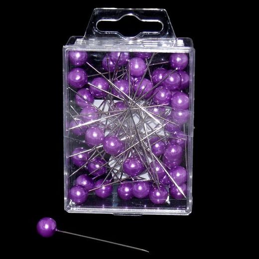Alfileres con Perla 10 mm (50 unidades)