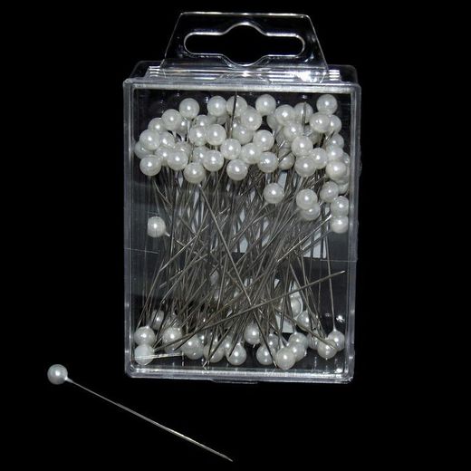 Agulles amb Perla 6 mm (100 unitats)