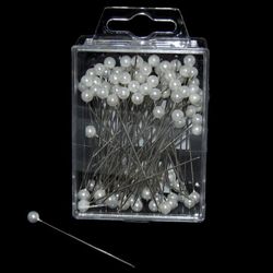 Alfileres con Perla 6 mm (500 unidades)
