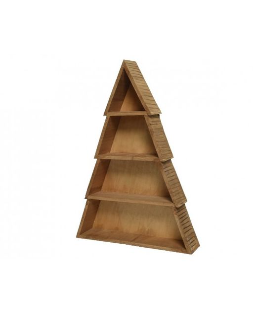 Árbol de Madera Paulownia Con Estantes 10 X 50 X H 70Cm.