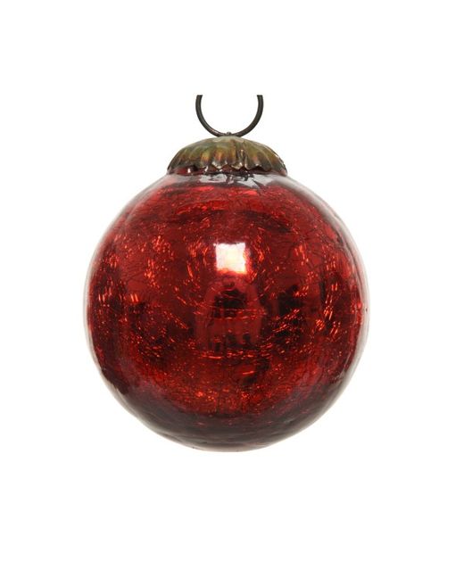 Bola de Navidad Craquelada Caja de 6 uds.