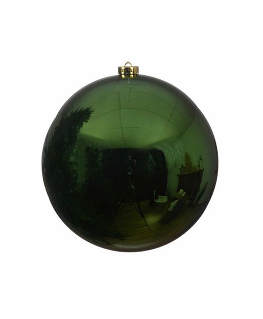 Bola de Navidad Verde Pino Brillante Ø20Cm.