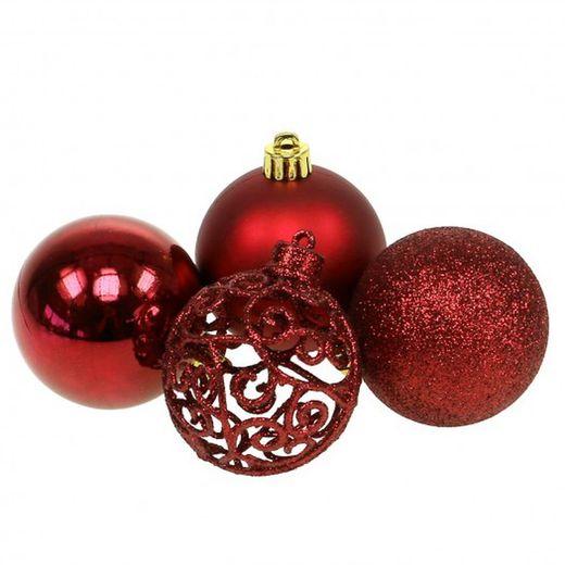 BOLA NAVIDAD PLÁST.  Ø6CM (16U)