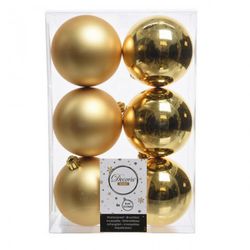 BOLA NAVIDAD PLÁSTICO ORO BRILL.+ MATE