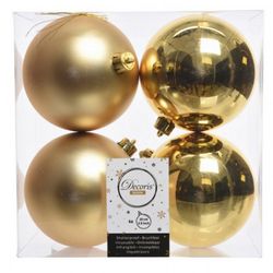 BOLA NAVIDAD PLÁSTICO ORO BRILL.+ MATE