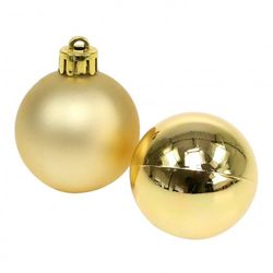 BOLA NAVIDAD PLÁSTICO ORO BRILL.+ MATE