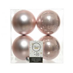 BOLA NAVIDAD PLÁSTICO ROSA BRILLANTE+ MATE