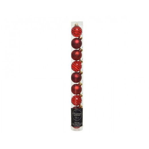 BOULES DE NOËL EN VERRE - MIX Ø3CM (TUBE 9U.)