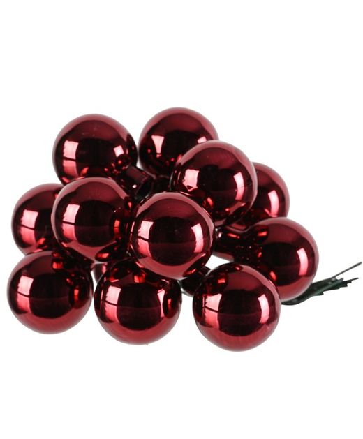 Bolas Navidad Granate Mate - Ramillo Ø2Cm. (144U.)