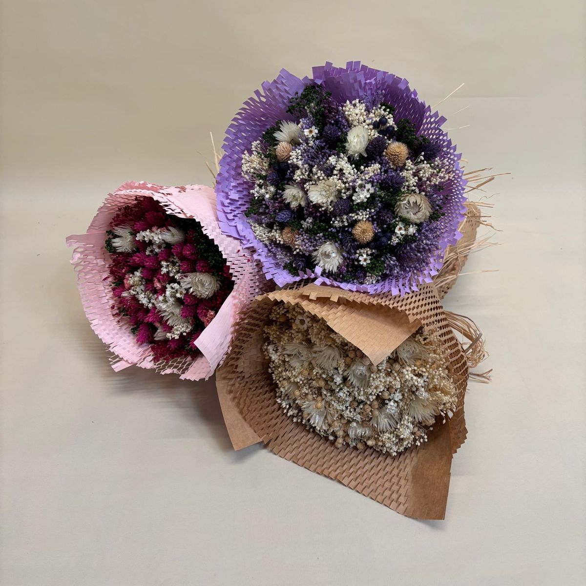 Bouquet Fantasía Seco Crema