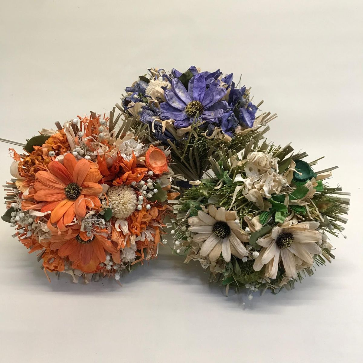 Bouquet Primaveral Flores Secas Crema