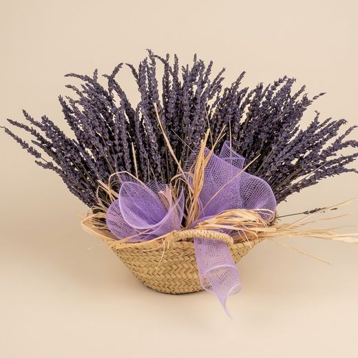 Panier de lavande naturelle