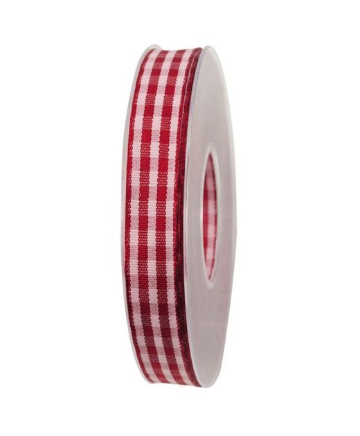 Cinta de Cuadros "Scotland" Rojo Y Blanco 15Mm. X 20Mts.