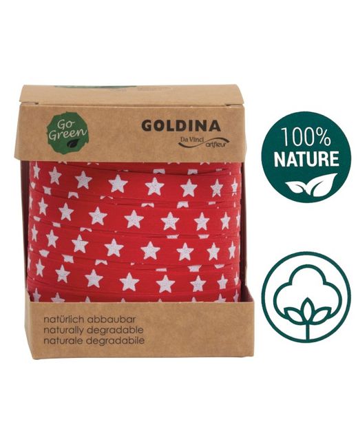 Cinta de Navidad Estrella "Star" Rojo Y Blanco 15Mm. X 20Mts.