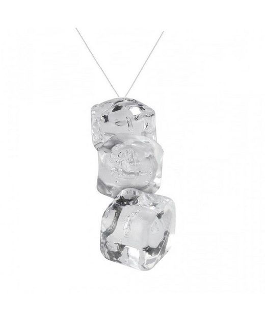 Colgante Cubo Hielo Transp.  2,5X2,5Xh11Cm