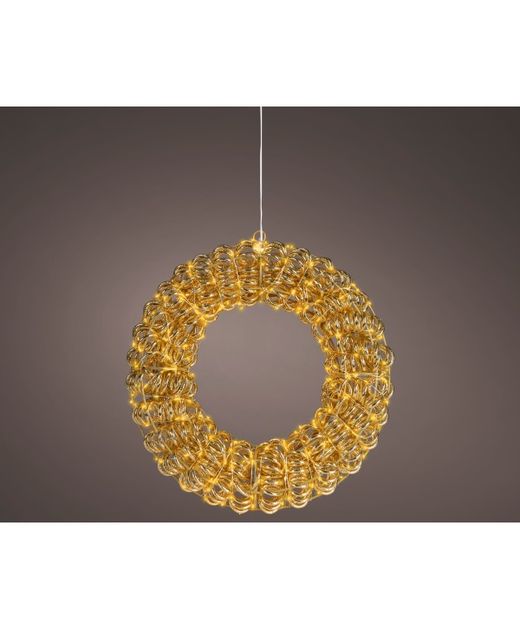 Corona de Luces Con "Efecto Flashing" Warm Led Ø38 X 9Cm. (300 Led)