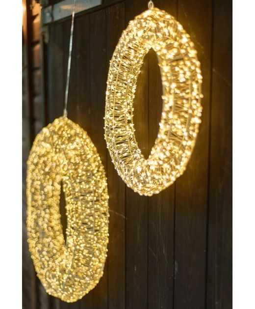 CORONA DE LUCES WARM LED