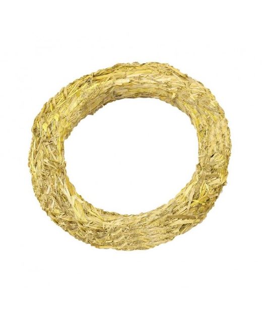 Corona Paja Natural Redonda Ø 30 X H 5,5Cm.