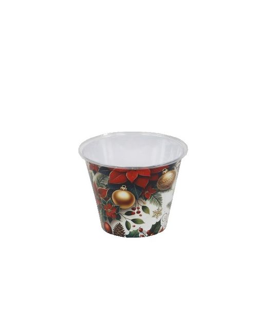 Cubo de Pvc Con Motivos Navideños Ø14 X H 12Cm. (Set 10U.)