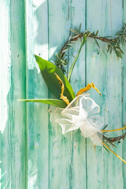 Detall porta Benvinguda cor meridional