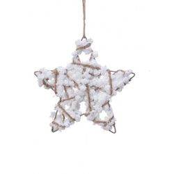 ESTRELA DE ARAME ROXO + CORDA Ø15 X 0,5 CM