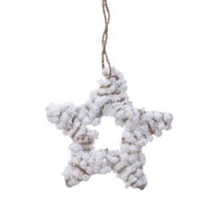 ESTRELA DE ARAME ROXO + CORDA Ø15 X 0,5 CM