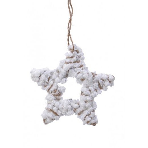 ESTRELA DE ARAME ROXO + CORDA Ø15 X 0,5 CM