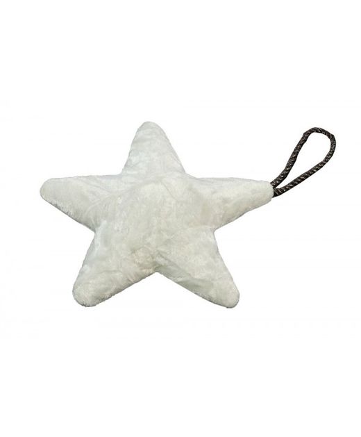 Estrella de Terciopelo Blanca Ø18Cm.