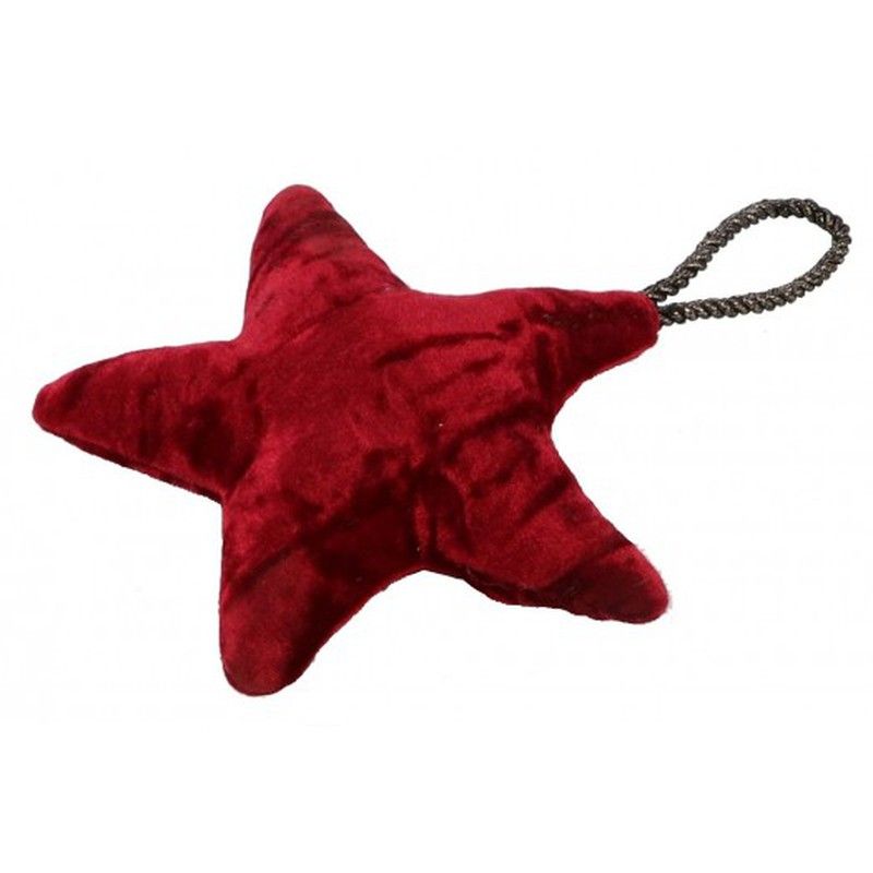 ESTRELLA TERCIOPELO ROJA Estrella Terciopelo Roja: Estrella Terciopelo Roja Diámetro  10Cm. ( Bolsa 2U.)