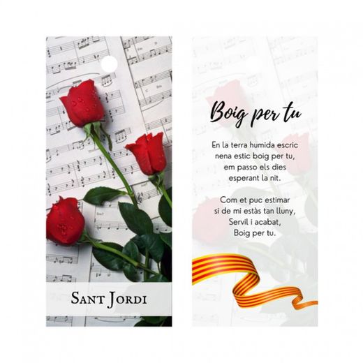 Etiquetas Papel Sant Jordi