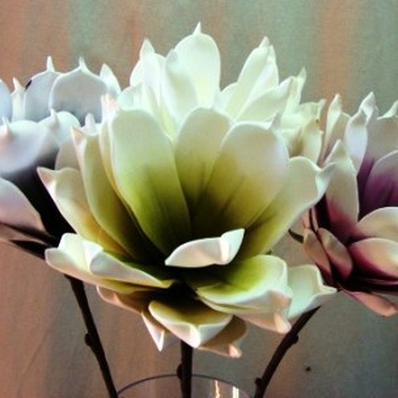 Flor Magnolia Abierta Polyfoam — Floresfrescasonline