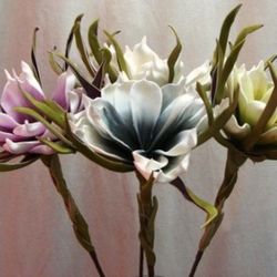Flor Magnolia Sépalos Polyfoam