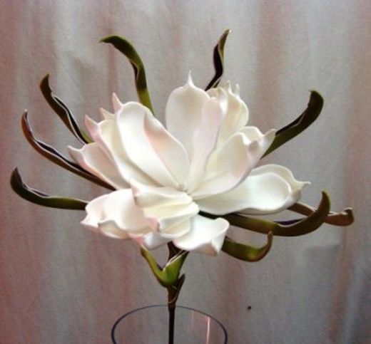Flor Magnolia Sépalos Polyfoam
